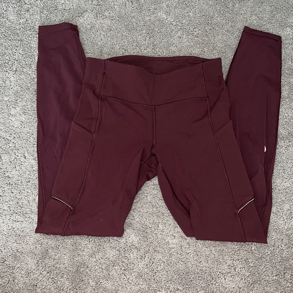 Lululemon maroon leggings